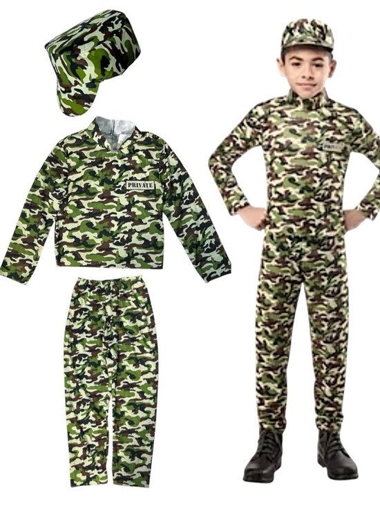 Other - Army Costume Military Camouflage  3 piece Complete Set Children Small 6/7